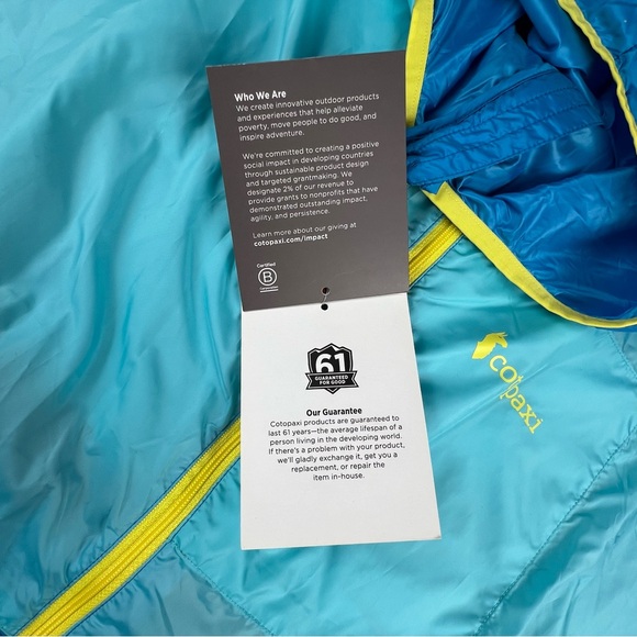 Cotopaxi Teca Windbreaker Mens XXL Full Zip Ultralight Hooded Jacket NWT New - Picture 12 of 15